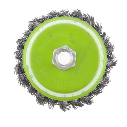 Щетка для УШМ 100 мм М14 &quot;чашка&quot; крученая металлическая проволока СИБРТЕХ 746287 купить в Губкинске