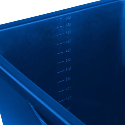 ЗУБР 60 л, первичный высокопрочный пластик, усиленный прямоугольный строительный таз (06096-65) купить в Губкинске