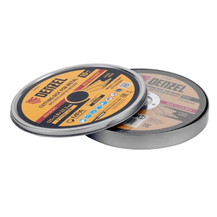 Круг отрезной по металлу Denzel 737610, 125 х 1,0 х 22,2 мм, WA60TBF, набор 10 шт. купить в Губкинске