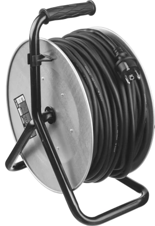 Удлинитель ЗУБР &quot;ПРОФИ&quot; на металл катушке, КГ 3х1,5кв мм, морозостойкий, 4 гнезда, IP44, макс мощность 3500Вт, 40м 55085-40 купить в Губкинске