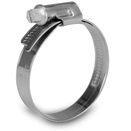 Хомуты нержав. сталь,  стандартное болтовое крепление 120-140мм, 25шт/уп,ширина 9мм   СИБРТЕХ 47591 купить в Губкинске