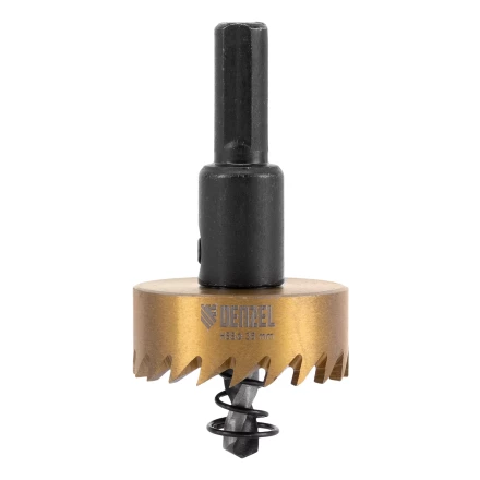 Коронка по металлу HSS, 35 мм, нитридтитановое покрытие Denzel 724110 купить в Губкинске