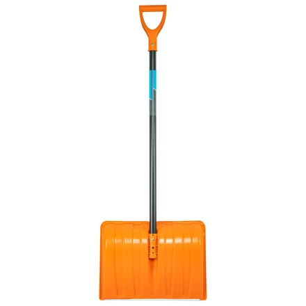 Лопата для уборки снега пластиковая Сибртех, 490х370х1350 мм, стальной черенок, усиленная 61667 купить в Губкинске