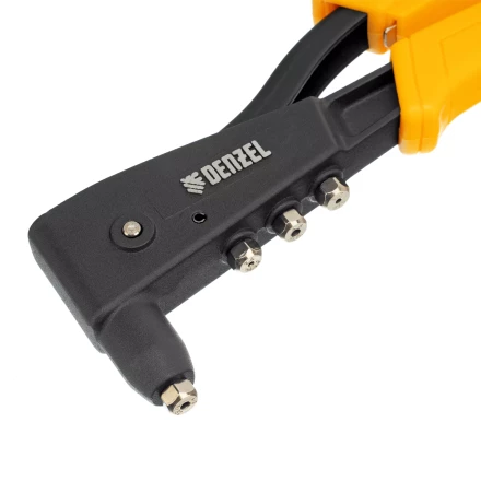 Заклепочник ручной, 255 мм Denzel, литой, усиленный, заклепки 2,4-3,2-4,0-4,8 мм 40441 купить в Губкинске
