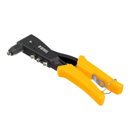 Заклепочник ручной, 255 мм Denzel, литой, усиленный, заклепки 2,4-3,2-4,0-4,8 мм 40441 купить в Губкинске