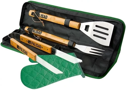 Набор приборов для барбекю 4 предмета в сумке PALISAD Camping 69578 купить в Губкинске