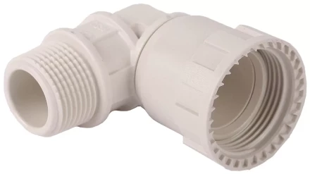 Переходник угловой 90° ЗУБР &quot;ШиреФит&quot; &quot;накидная гайка - наружная резьба&quot;, 26мм - 3/4&quot; 51485-26-3/4 купить в Губкинске