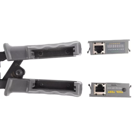 Кримпер многофункциональный КВТ JT-02T с 2 встроенными модулями для обжима RJ-45, RJ-12, RJ-11 (89229) купить в Губкинске