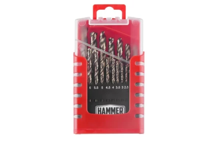 Набор сверл HAMMER No7 19шт. 1,0-10мм купить в Губкинске