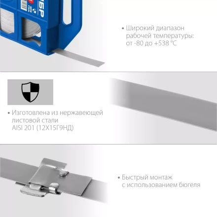 ЗУБР БДЛ, 20 x 0.7 мм, 50 м, бандажная лента нержавеющая, Профессионал (310243) купить в Губкинске