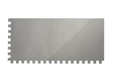 Гладилка из нержавеющей стали, 280 х 130 мм, зеркальная полировка, пластмассовая ручка, зуб 8 х 8 мм Matrix 86782 купить в Губкинске