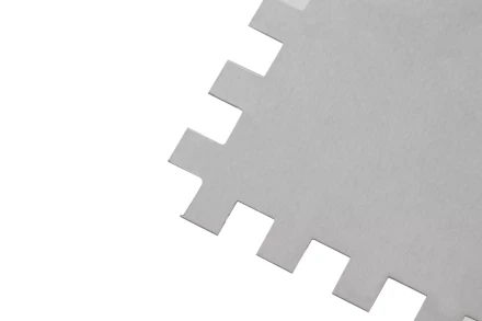 Гладилка из нержавеющей стали, 280 х 130 мм, зеркальная полировка, пластмассовая ручка, зуб 8 х 8 мм Matrix 86782 купить в Губкинске