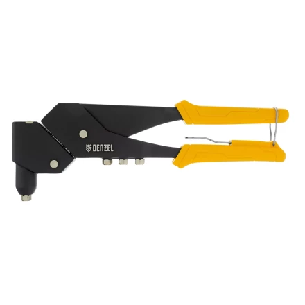 Заклепочник ручной Denzel, 285 мм, поворотный, 0-360, заклепки 2,4-3,2-4,0-4,8 мм, купить в Губкинске