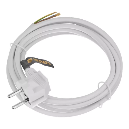 Шнур сетевой Denzel Energy Series, ПВС, 3 м, 3 x 1 мм, с неразборной вилкой, белый, 3 м, 37666 купить в Губкинске