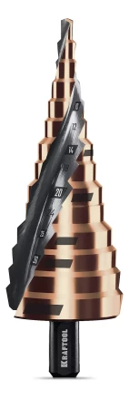 Ступенчатые сверла, сталь c кобальтом, спиральная проточка, 3Т хвостовик 29691-4-39-14 купить в Губкинске