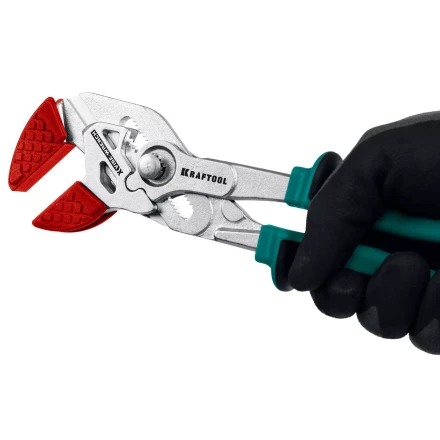 Клещи переставные-гаечный ключ с двухкомпонентными рукоятками и пластиковыми накладками 22067 купить в Губкинске