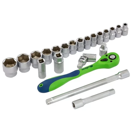 Набор инструментов 32 предмета, CrV, 1/2&quot; Сибртех 13527 купить в Губкинске