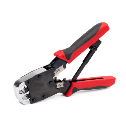 Кримпер многофункциональный КВТ JT-02M с 2 встроенными модулями для обжима RJ-45, RJ-12, RJ-11 (84825) купить в Губкинске