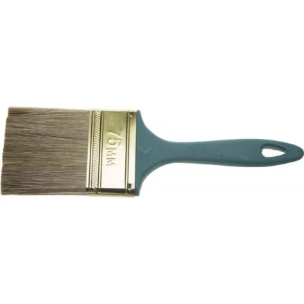 Кисть ЗУБР "КП-14" плоская, смешанная щетина, пластмассовая рукоятка, 75мм 4-01014-075 купить в Губкинске