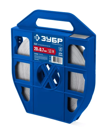 ЗУБР БДЛ 20 х 0.7 мм, 50 м, бандажная лента нержавеющая, AISI 304, Профессионал (310244) купить в Губкинске