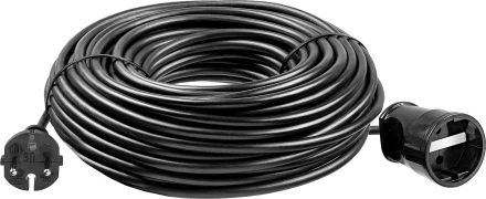 ЗУБР ПВС-207-Ш, ПВС, 2 x 0.75 мм2, 50 м, 2200 Вт, силовой удлинитель-шнур (55023-50) купить в Губкинске