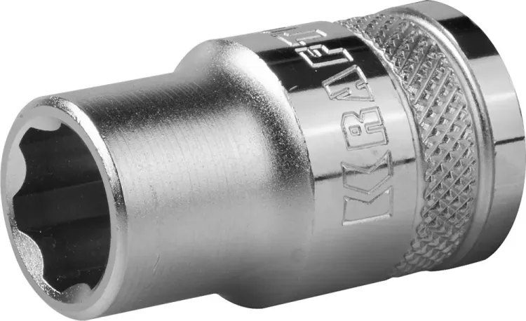 Торцовая головка KRAFTOOL "INDUSTRIE QUALITAT", Cr-V, SUPER-LOCK, хромосатинированная, 1/2", 12 мм 27801-12_z01 купить в Губкинске