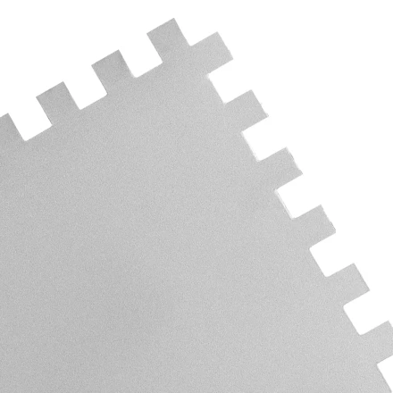 Гладилка из нержавеющей стали, 280 х 130 мм, зеркальная полировка, пластмассовая ручка, зуб 10 х 10 мм Matrix 86783 купить в Губкинске