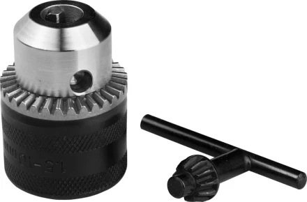 Патрон ЗУБР "ЭКСПЕРТ" цельнометаллический для дрели, с ключом, 10мм, 1/2" 2908-10-1/2_z01 купить в Губкинске