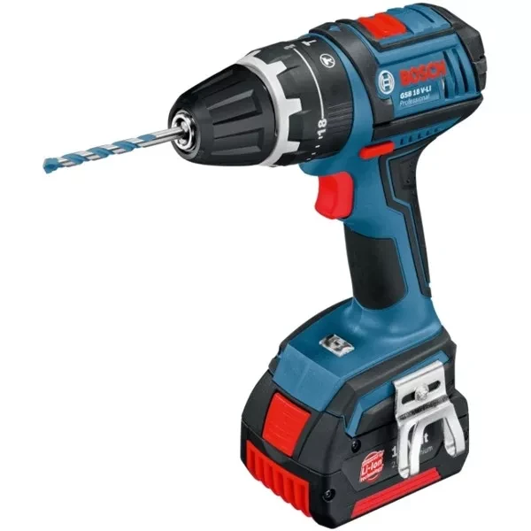 Дрель-шуруповерт аккумуляторная BOSCH GSR 18 V-Li (0.601.866.100) кейс купить в Губкинске