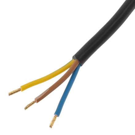 Шнур сетевой Denzel Energy Series, ПВС, 3 м, 3 x 1 мм, с неразборной вилкой, черный, 3 м, 37667 купить в Губкинске