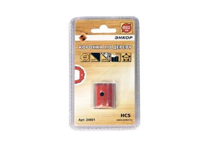 Коронка по дереву 22 мм Энкор 24601 купить в Губкинске
