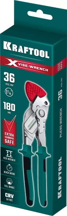 Клещи переставные-гаечный ключ с двухкомпонентными рукоятками и пластиковыми накладками 22066 купить в Губкинске