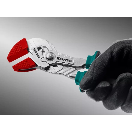 Клещи переставные-гаечный ключ с двухкомпонентными рукоятками и пластиковыми накладками 22066 купить в Губкинске