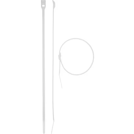 Кабельные стяжки белые КОБРА, с плоским замком, 4.6 х 255 мм, 25 шт, нейлоновые, ЗУБР 30930-46-255 купить в Губкинске