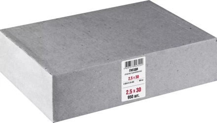 Гвозди ершеные чертеж № 7811-7120 коробка серия МАСТЕР купить в Губкинске