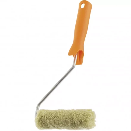 Мини-валик в сборе "Фасадные работы" 110 мм ворс 12 мм D 16 мм D ручки 6 мм полиакрил полиэстер Сибртех 80588 купить в Губкинске