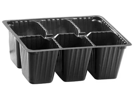 Кассета для рассады 18х13,5см высота 6см 6 ячеек полистирол  Россия 64308 купить в Губкинске