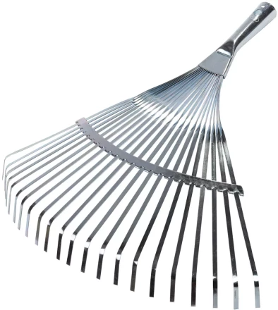 Грабли веерные RACO, 22 плоских зубца, гальванизир. покр., 450мм 4231-53/732 купить в Губкинске