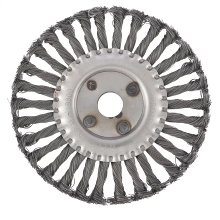 Щетка для УШМ 175 мм посадка 222 мм плоская крученая металлическая проволока СИБРТЕХ 746367 купить в Губкинске