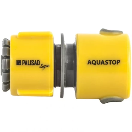Соединитель пластмассовый быстросъемный для шланга 1/2&quot; аквастоп LUXE PALISAD 66472 купить в Губкинске