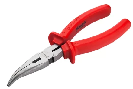 Длинногубцы Econom 200 мм изогнутые шлифованные пластмассовые рукоятки MATRIX 17496 купить в Губкинске