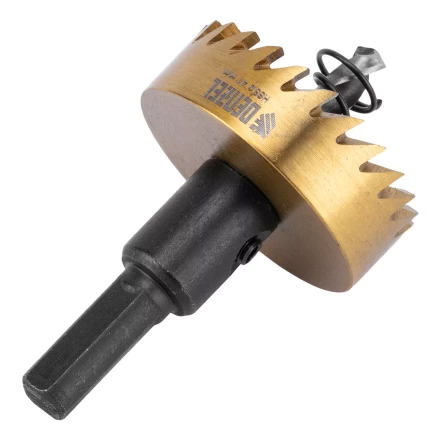 Коронка по металлу HSS, 41 мм, нитридтитановое покрытие Denzel 724113 купить в Губкинске