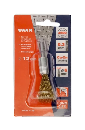 Щетка для дрели ф12 мм концевая VMX 511710 купить в Губкинске