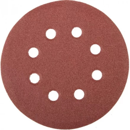 Круг шлифовальный универсальный STAYER &quot;MASTER&quot; из абразивной бумаги на велкро основе, 8 отверстий, Р100, 115мм, 5шт 35450-115-100 купить в Губкинске