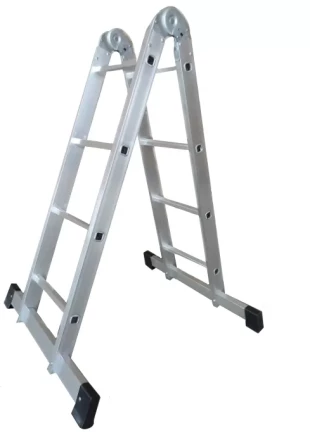 Лестница 2-х секционная алюминиевая шарнирная 2*4 1013313 купить в Губкинске