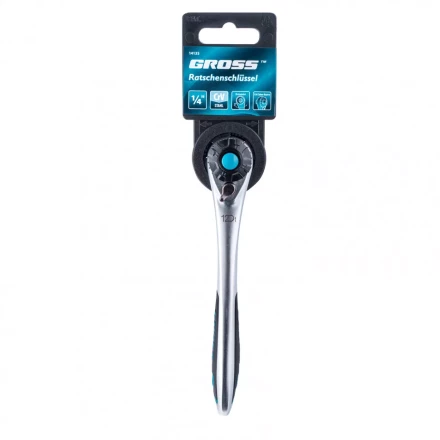 Ключ трещоточный 120 зубьев 1/4&quot; Gross 14135 купить в Губкинске