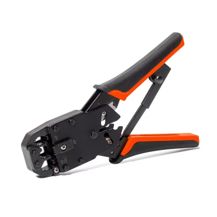 Кримпер многофункциональный КВТ JT-03 с 3 встроенными модулями для обжима RJ-45, RJ-12, RJ-11 (79759) купить в Губкинске