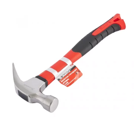 Молоток-гвоздодер ''optimal'' 450 г фибергласовая обрезиненная рукоятка MATRIX 10456 купить в Губкинске