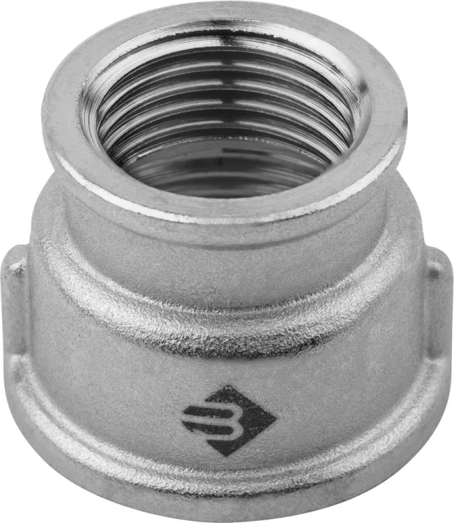 Муфта ЗУБР "ЭКСПЕРТ" переходная, никелированная латунь, 1/2"-3/4" 51292-1/2-3/4 купить в Губкинске