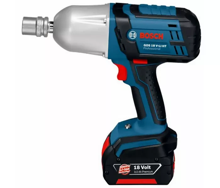 Гайковерт аккумуляторный ударный BOSCH GDS 18 V-Li HT 2х4 Ач в кейсе купить в Губкинске